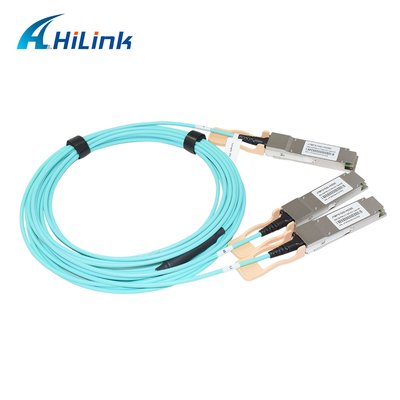200G QSFP56 To 2x 100G QSFP56 Breakout Active Optical Cable 850nm 5M 10M 20M