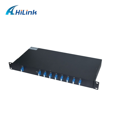19" 1U Standard Rack 8CH DWDM Mux Demux CH21 - CH28 LC UPC Connectors