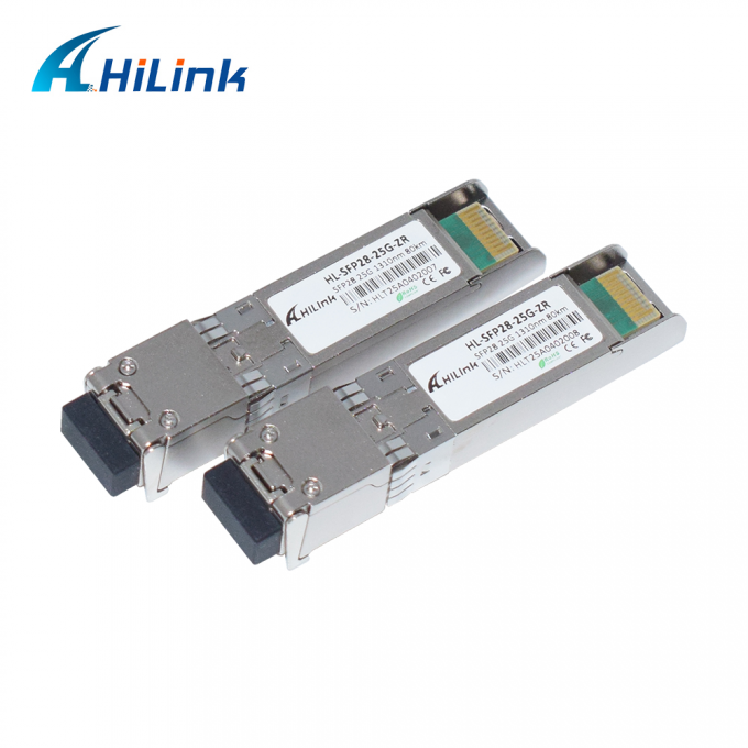 25G ZR SFP 80KM LC 25G Ethernet SFP Transceiver DOM 1310nm Transceiverów światłowodowych 3