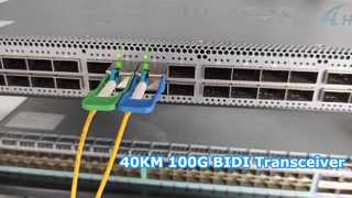 Testowanie transceivera 100G QSFP28 BIDI 40KM