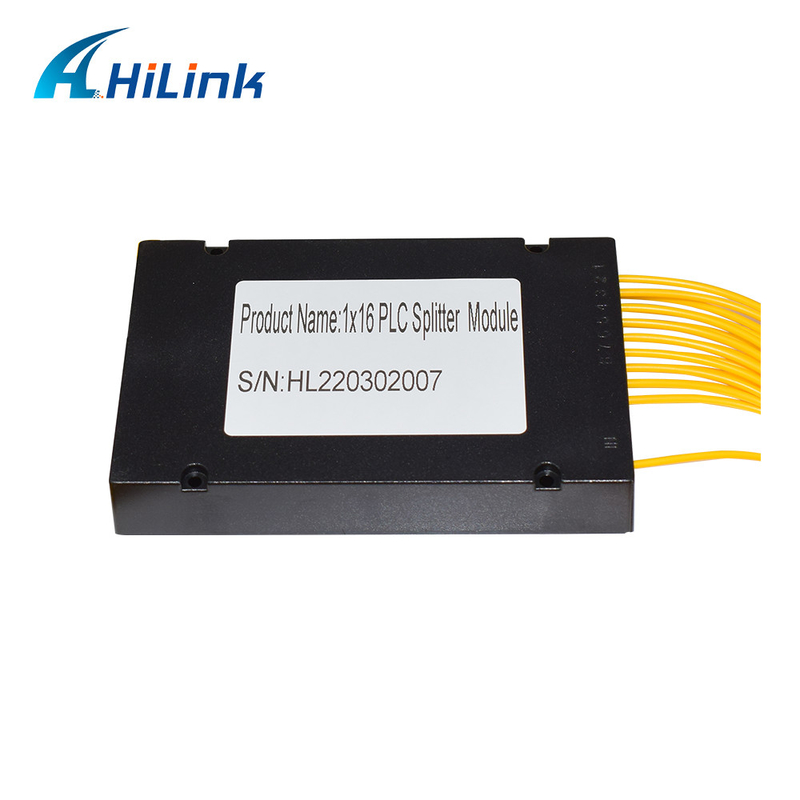1X16 Single Mode PLC Splitter optyczny ABS Box 3mm Kabel Złącza LC / APC