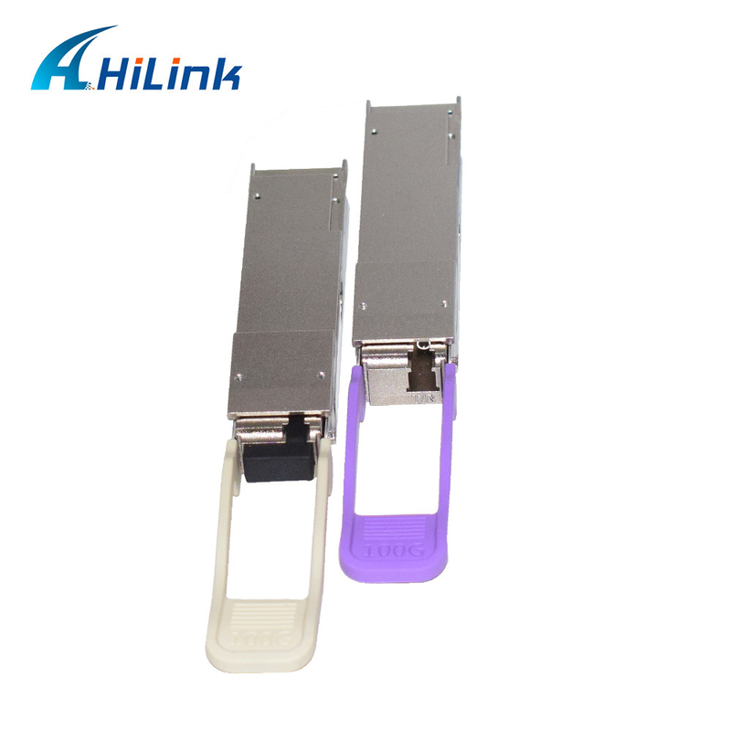 QSFP28 BIDI 1280nm/1300nm 80KM Simplex LC Transceiver optyczny Jednorazowy DDM na duże odległości