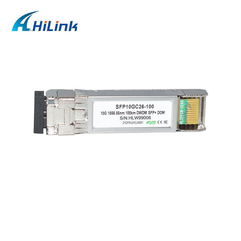 Moduł nadajnika optycznego 10G DWDM 100KM dla transmisji dalekobieżnej 100GHz C Band Optical Module