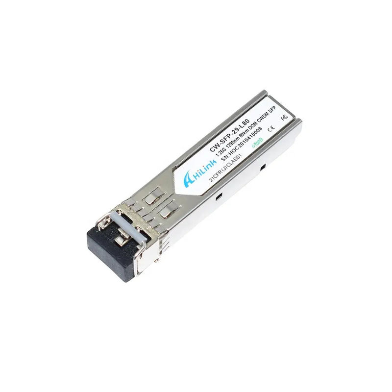 1000BASE-ZX Duplex LC 1.25G 1290nm 80km DOM CWDM SFP Moduł nadajnika jednowarunkowego