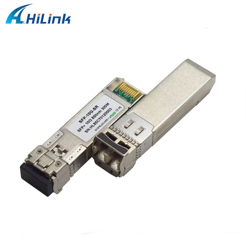 SFP+ 10Gig Ethernet Module 10G SR 850nm 300M LC Duplex DDM Transceiver światłowodowy dla sieci 4G Funkcja WDM dla FTTH SFP-10G-SR
