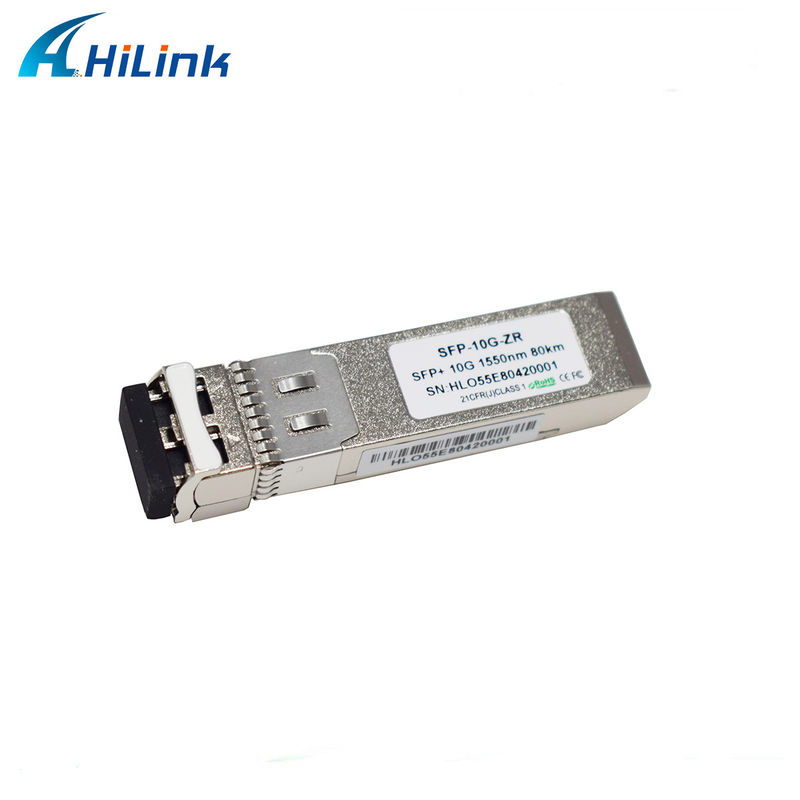80 km odległość SFP 10G SMF 1550nm ZR Duplex LC DDM Moduł optyczny z nadajnikiem EML