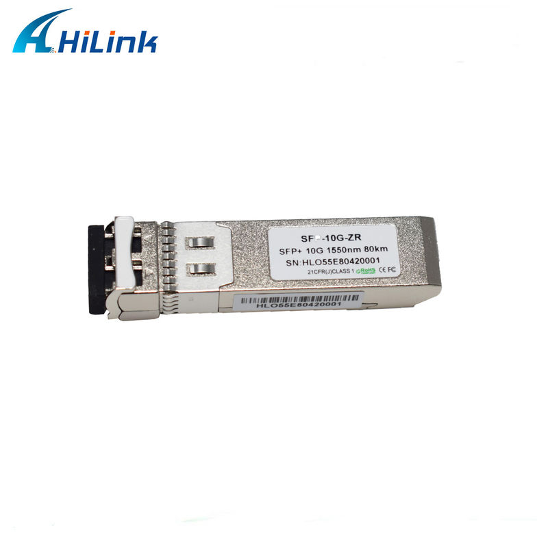 80 km odległość SFP 10G SMF 1550nm ZR Duplex LC DDM Moduł optyczny z nadajnikiem EML