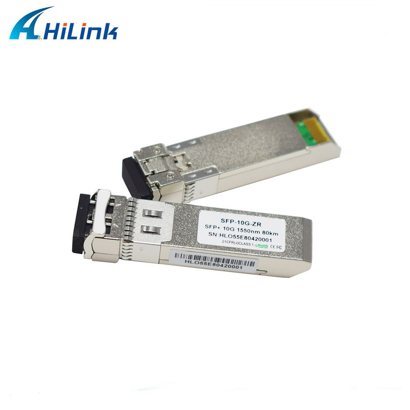 80 km odległość SFP 10G SMF 1550nm ZR Duplex LC DDM Moduł optyczny z nadajnikiem EML