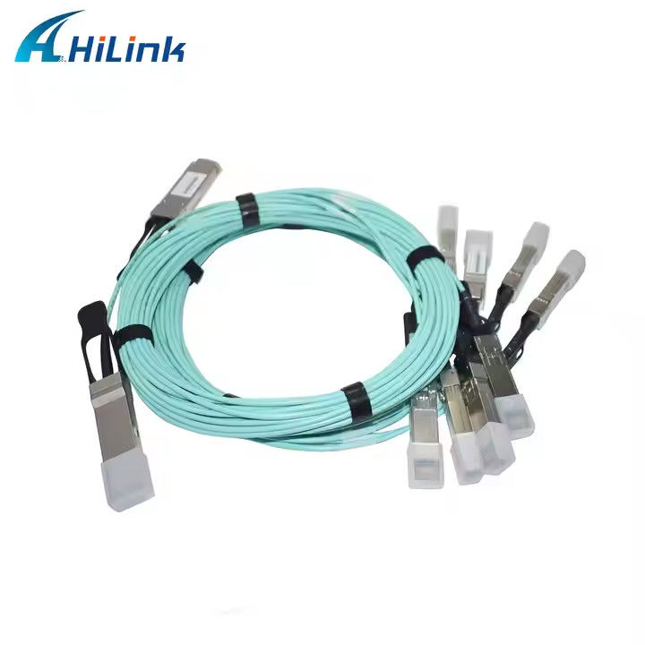 40G QSFP+ 4XSFP Kabel AOC MMF 1M-5M QSFP do 4-SFP+ Aktywnych kabli optycznych