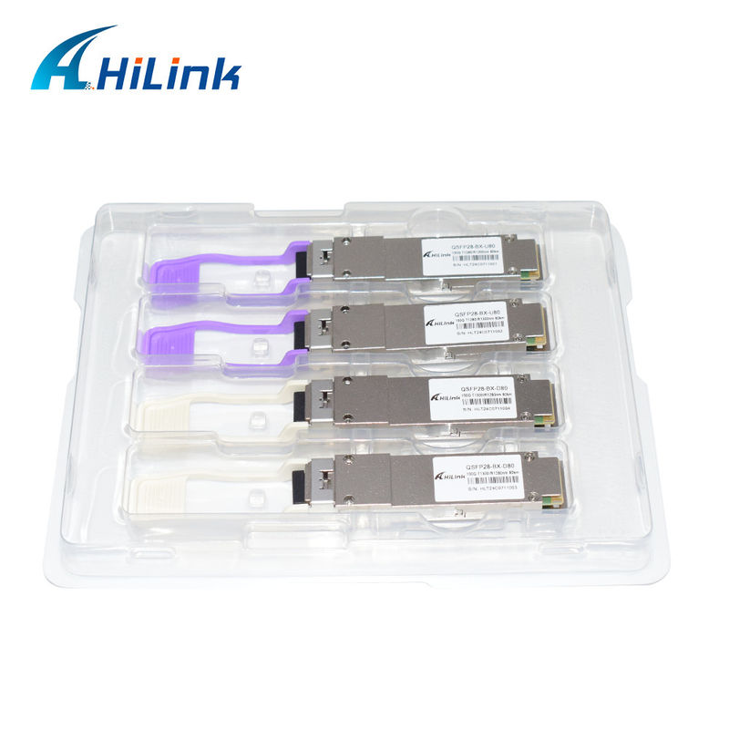 QSFP28 BIDI 100G ZR QSFP28 80km 1280/1300nm 100GBASE-BX80 QSFP28 Moduł 80km LC