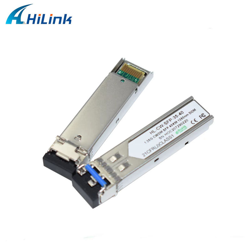 Hilink 1.25G CWDM SFP Transceiver światłowodowy 1350nm 40km dla centrum danych