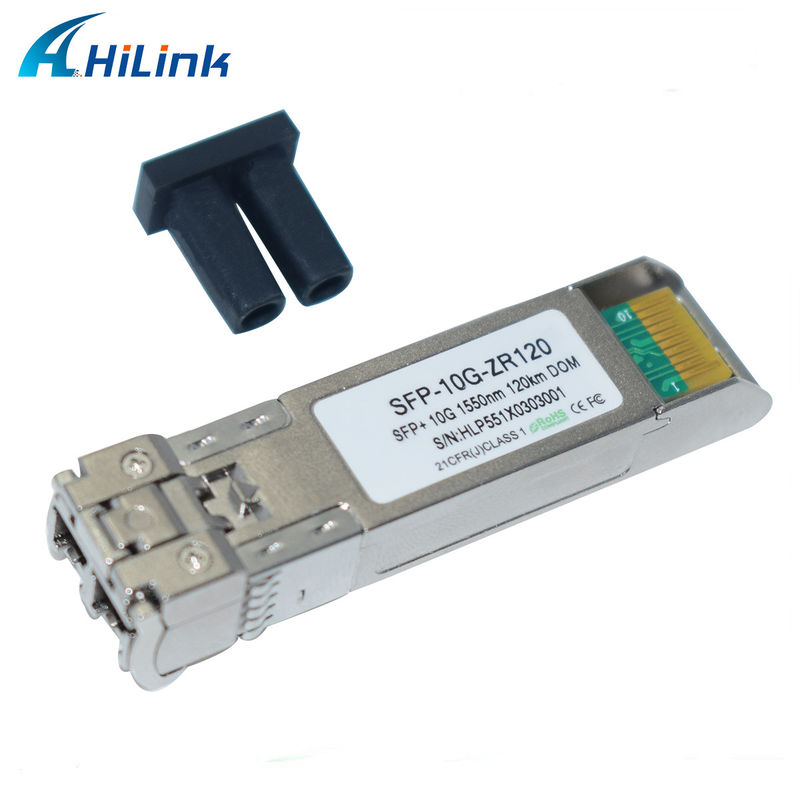 Hilink 10G Baza SFP+ ZR 120KM 1550NM Sprzęt światłowodowy Moduł nadajnika optycznego Kompatybilny