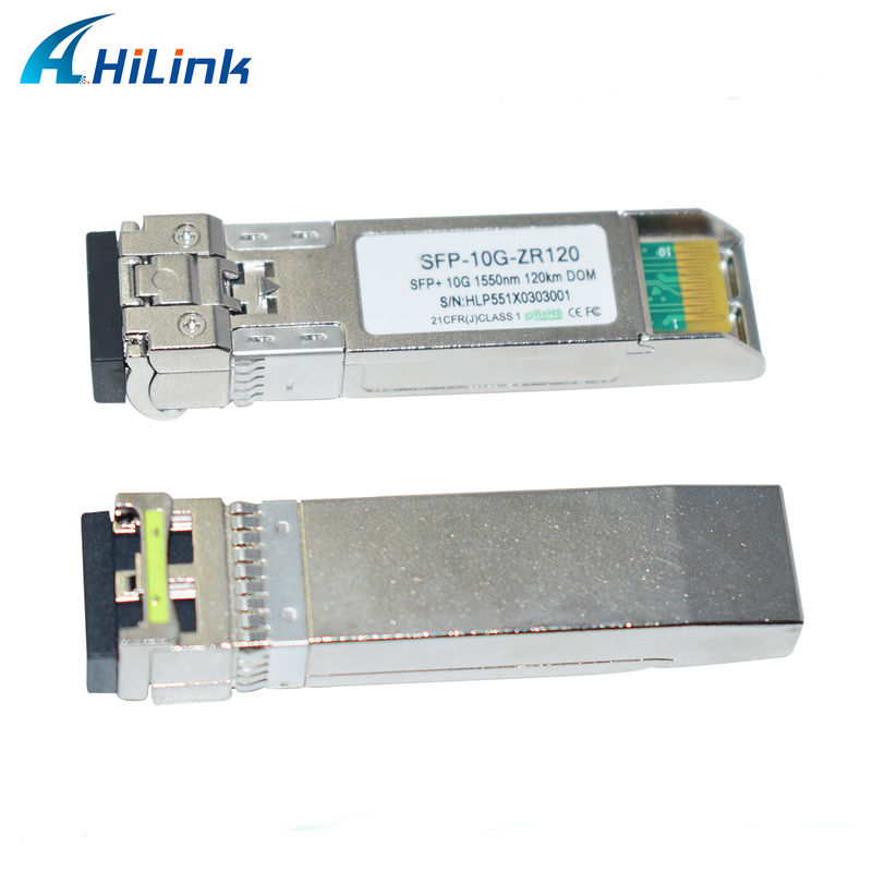 Hilink 10G Baza SFP+ ZR 120KM 1550NM Sprzęt światłowodowy Moduł nadajnika optycznego Kompatybilny