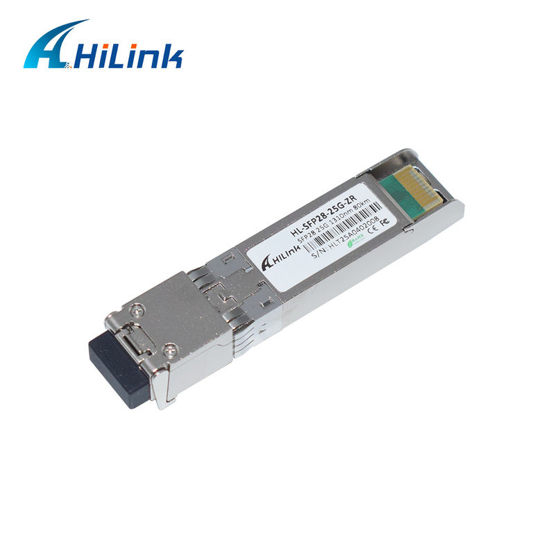25G ZR SFP 80KM LC 25G Ethernet SFP Transceiver DOM 1310nm Transceiverów światłowodowych