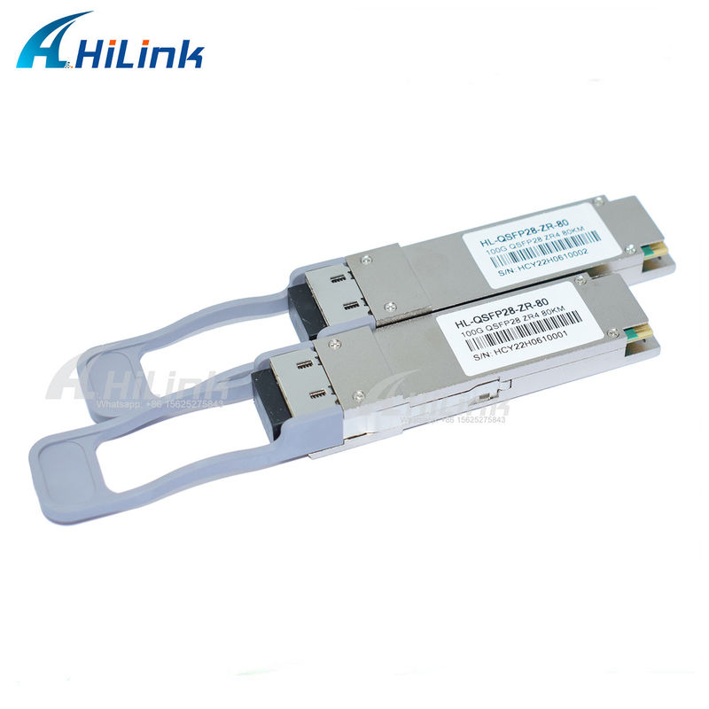 QSFP28 ZR4 80KM LWDM4 1295-1304NM LC Connector SOA+Pin Transceiver światłowodowy Dobra cena Produkt komunikacji i sieci