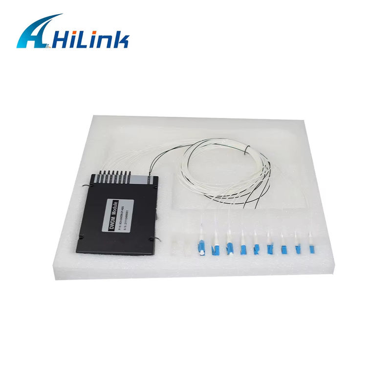 Sprzęt WDM 8CH 100GHZ DWDM MUX Demux Dual Fibre Duplex LC UPC C Band ABS Box