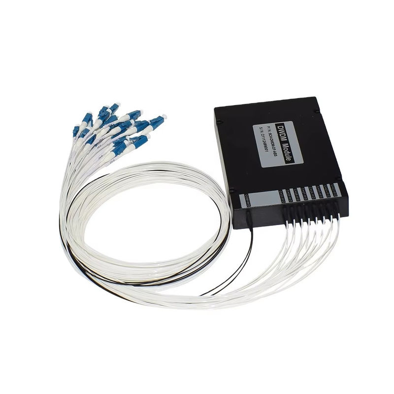 Sprzęt WDM 8CH 100GHZ DWDM MUX Demux Dual Fibre Duplex LC UPC C Band ABS Box