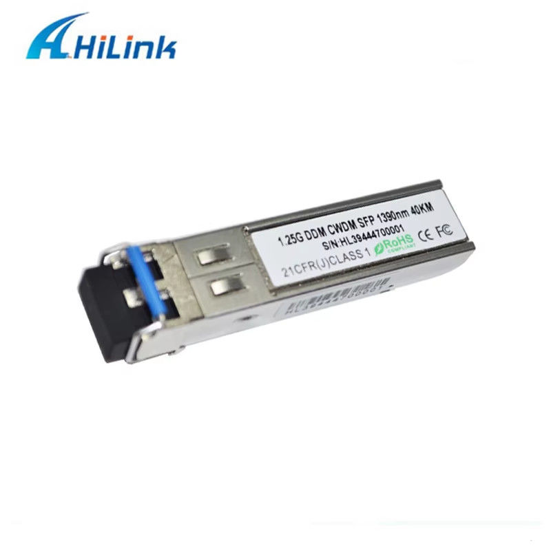 China Factory 1000base 1,25G SFP Podwójne złącze LC CWDM 40KM LC 1270-1610NM Optyczne urządzenia do światłowodowe transceiver