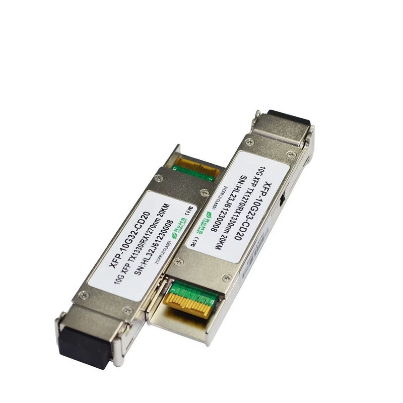Moduł nadajnika dwukierunkowego XFP o wysokiej jakości 10Gbps 20km zasięgu z 1270/1330nm konektorem LC do sprzętu światłowodowego
