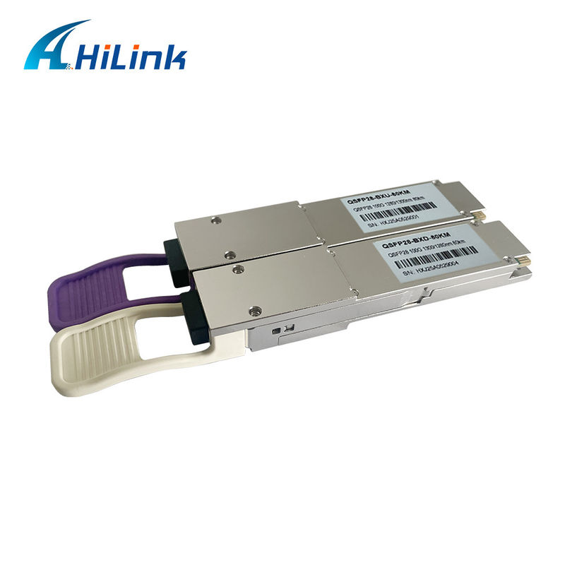 100Gb/s 80km QSFP28 ZR4 BIDI Moduł nadawczo-odbiorczy do transmisji danych na duże odległości