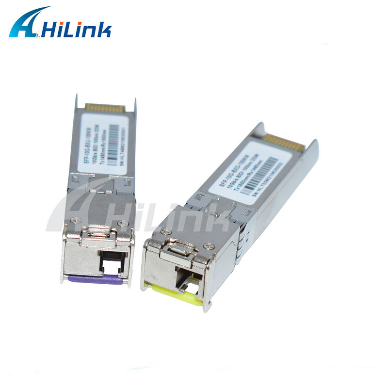 Długodystansowa linka 3 lata gwarancji 10G SFP+ BIDI 100KM 1490/1550NM EML+APD Moduł nadajnika