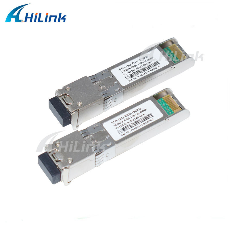 Długodystansowa linka 3 lata gwarancji 10G SFP+ BIDI 100KM 1490/1550NM EML+APD Moduł nadajnika
