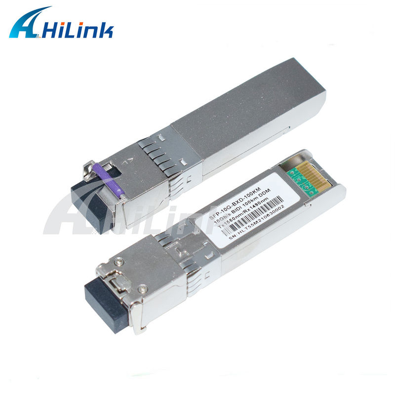 Długodystansowa linka 3 lata gwarancji 10G SFP+ BIDI 100KM 1490/1550NM EML+APD Moduł nadajnika
