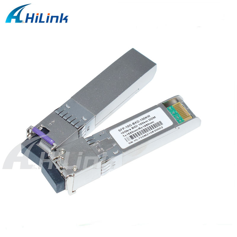 Długodystansowa linka 3 lata gwarancji 10G SFP+ BIDI 100KM 1490/1550NM EML+APD Moduł nadajnika