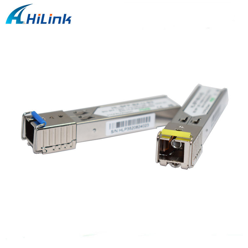 1.25G BIDI 1310/1550nm 3km nadajnik SFP do transmisji danych na duże odległości w temperaturze od 0 do 70 °C