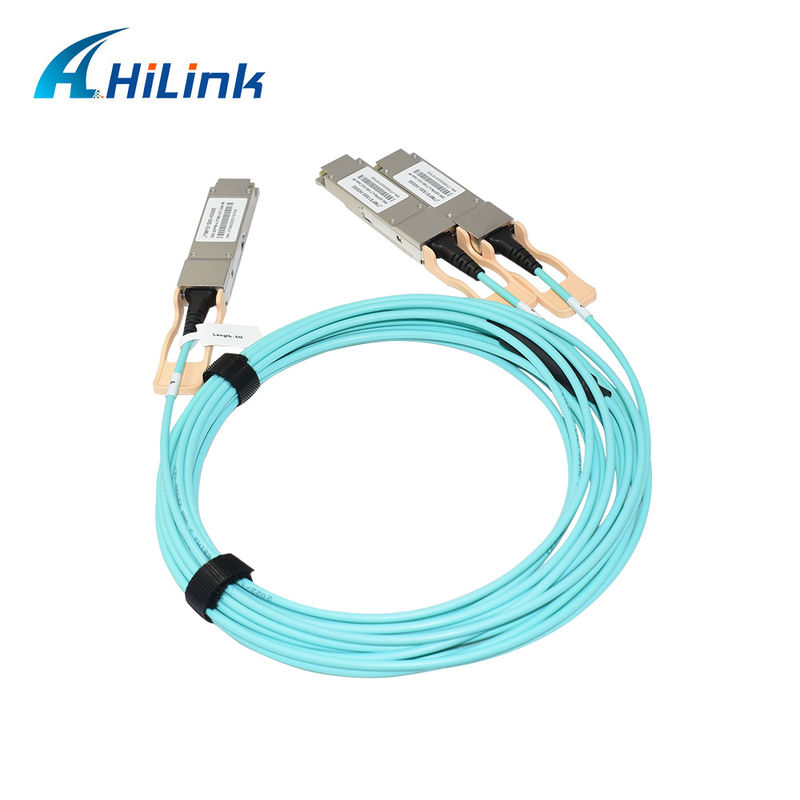 Certyfikowane rozwiązanie AOC 200G QSFP56 do 2*QSFP28 2*100G do transmisji danych w ekstremalnych temperaturach