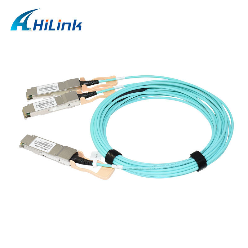 Certyfikowane rozwiązanie AOC 200G QSFP56 do 2*QSFP28 2*100G do transmisji danych w ekstremalnych temperaturach