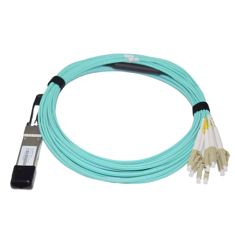 40G QSFP+ do 8xLC AOC 3M Breakout Active Optical Cable dla bardzo krótkich odległości