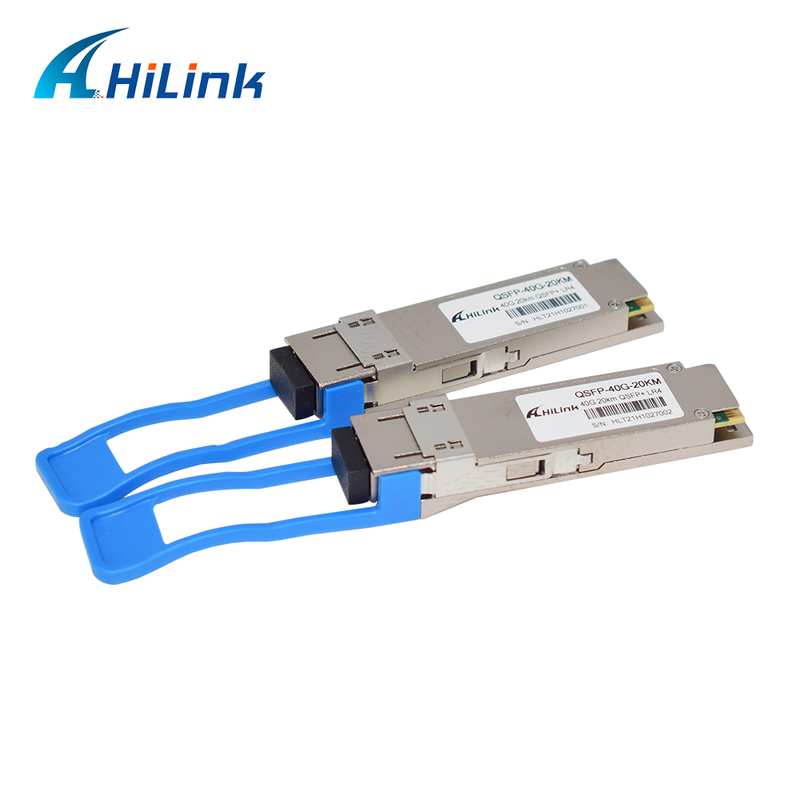40Gb/s 20km QSFP+ Optical Transceiver Hot Pluggable with Duplex LC Connector and DDM for 0°C to 70°C Operation
