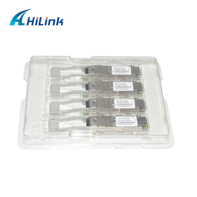 Moduł światłowodowy QSFP+ 40 Gb/s 100m Bi-Di Duplex LC, wymienne podczas pracy, 850/900nm MMF