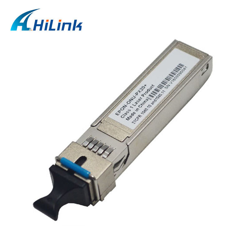 1.25G EPON ONU SFP Transceiver z odbiornikiem SC/UPC dla odległości 20 km i temperatury 0 °C ~ +70 °C