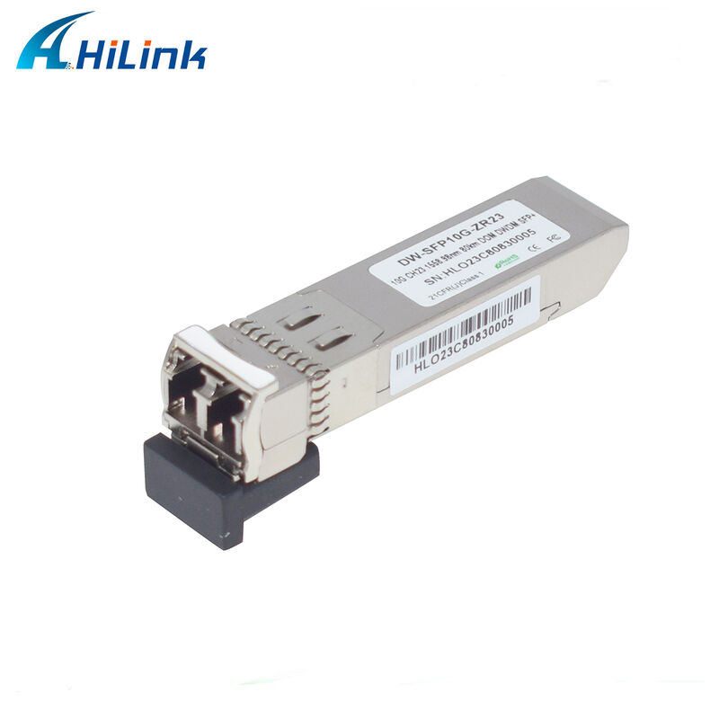 Hilink 10Gb SFP+ DWDM SFP 100GHz CH17~61 Opcjonalny 80km Moduł optyczny nadajnika dupleks LC Komercyjny Przemysłowy