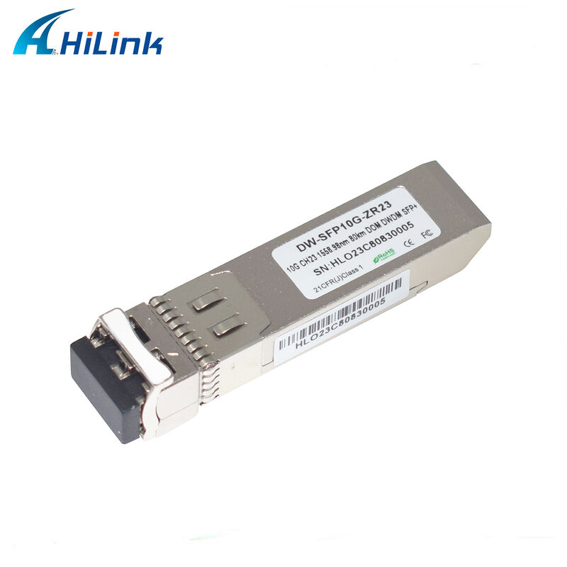 Hilink 10Gb SFP+ DWDM SFP 100GHz CH17~61 Opcjonalny 80km Moduł optyczny nadajnika dupleks LC Komercyjny Przemysłowy