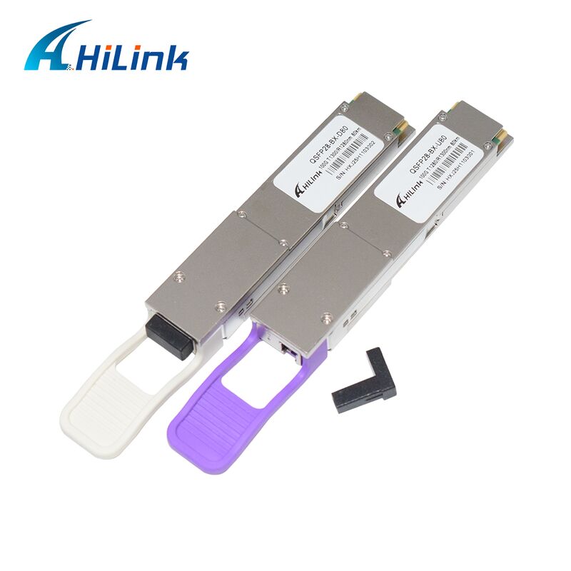 Moduł transoptora optycznego Hilink QSFP28-BX-U80/D80 100Gb/s BIDI o zasięgu 80km dla 100G Ethernet