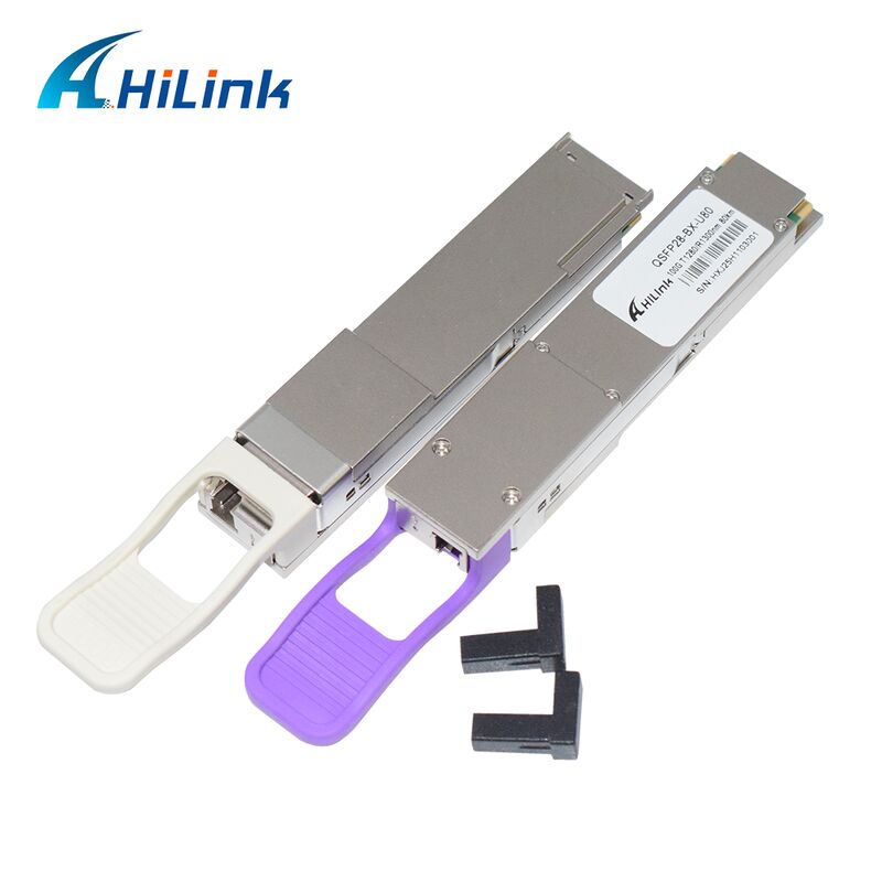 Moduł transoptora optycznego Hilink QSFP28-BX-U80/D80 100Gb/s BIDI o zasięgu 80km dla 100G Ethernet