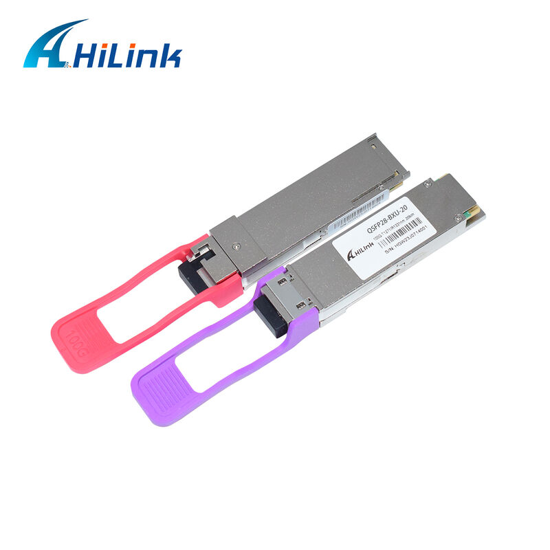 Hilink HL-QSFP28-100G-UD-20 100Gb/s 20km QSFP28 BIDI LR1 Moduł nadajnika optycznego z podłączeniem LC