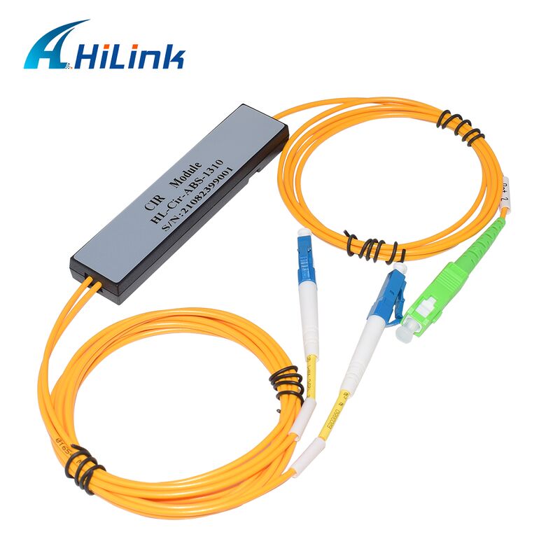 HL-Cir-1310 3-portów Circulator Port1&Port3-LC/UPC Port2-SC/APC 1310nm/1550nm/1610nm ABS Box dla centrum danych
