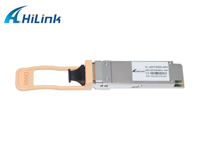 200G QSFP56 SR4 Optical Transceiver with 100m Distance and Single MPO12 Connector for High-Speed Data Transmission