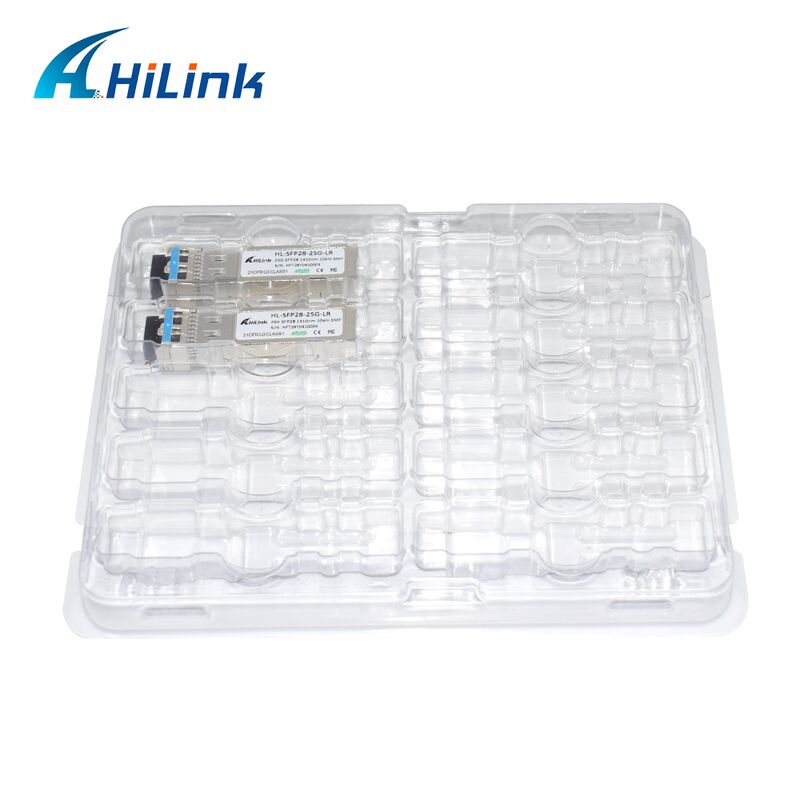 HL-SFP28-LR-10KM 25G SFP28 nadajnik z odległością transmisji 10 km, szybkością transmisji danych 25,78 Gbps i niskim zużyciem energii < 1,2 W