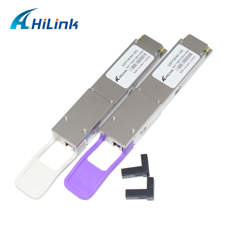 Hilink QSFP28-BX 100Gb/s 80Km Moduł nadajnika optycznego BIDI do szybkiej transmisji danych