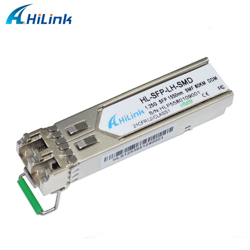 Hilink 1.25Gb/s SFP Transceiver optyczny 1550nm 80km Gorąco podłączalny GBIC RoHS Compliant