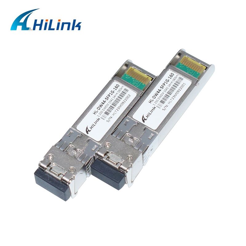Hilink Kompatybilny 1.25G DWDM SFP nadajnik optyczny z łącznikiem LC Duplex dla odległości 40km/80km/120km/160km