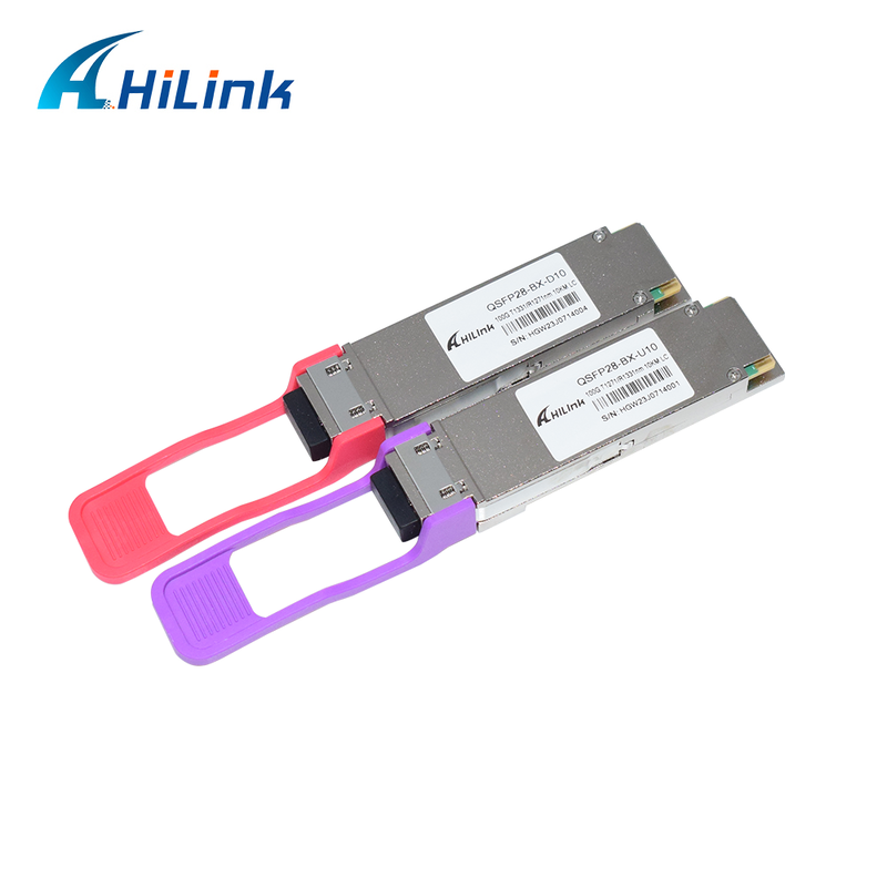 QSFP28 100G BIDI 10KM nadajnik optyczny SMF Simplex LC Connector DDM 1271/1331