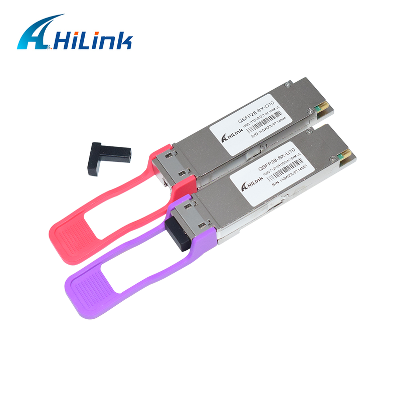 QSFP28 100G BIDI 10KM nadajnik optyczny SMF Simplex LC Connector DDM 1271/1331