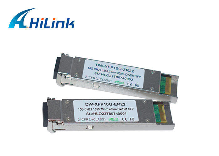 Kompatybilny nadajnik Cisco 10G XFP, XFP 10G ZR 1550nm 80km dostosowywalny z konektorem LC