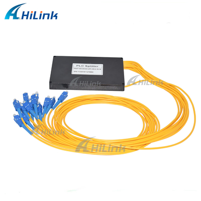 Rozdzielacz optyczny 1X12 jednomodowy PLC ABS Box Kabel 3mm Złącza SC / UPC